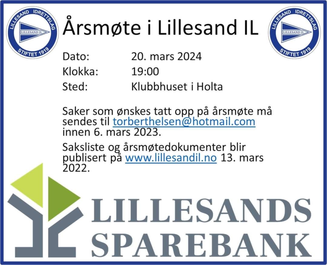 OPPDATERT! ÅRSMØTE LIL 2024 med Årsmøtepapirer